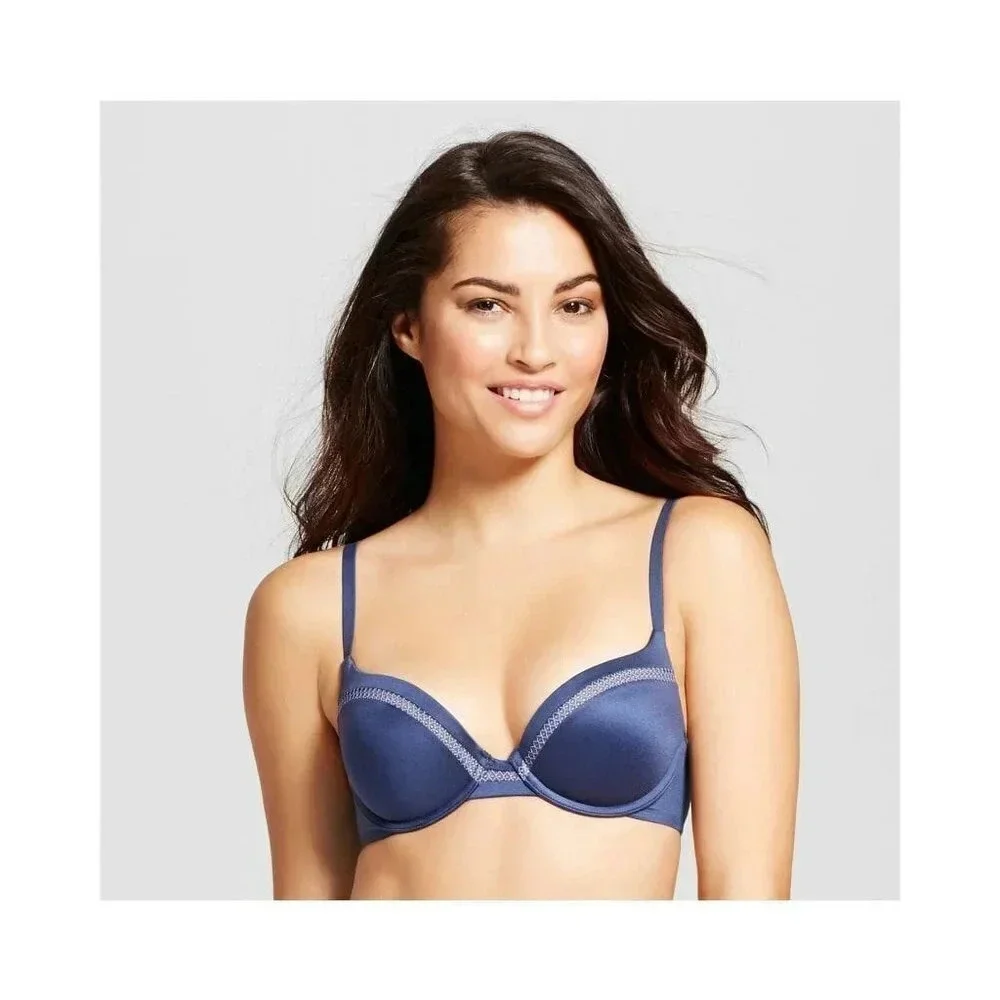 40DD Maidenform SE9500 9500 Self Expressions Memory Foam‎ with Lift UW Bra Navy